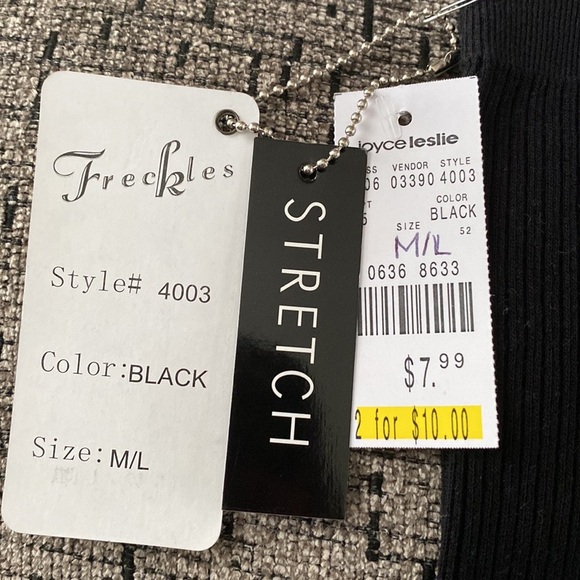 NWT 🌟FINAL PRICE🌟Joyce Leslie Black Stretch Leggings - Picture 2 of 5